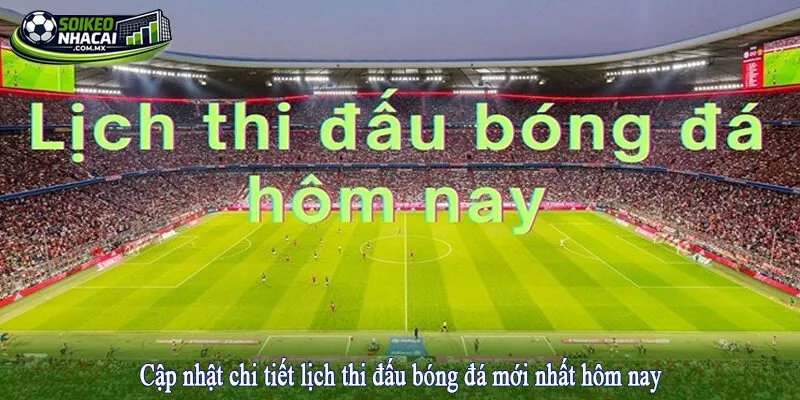 Cập nhật chi tiết lịch thi đấu bóng đá mới nhất hôm nay