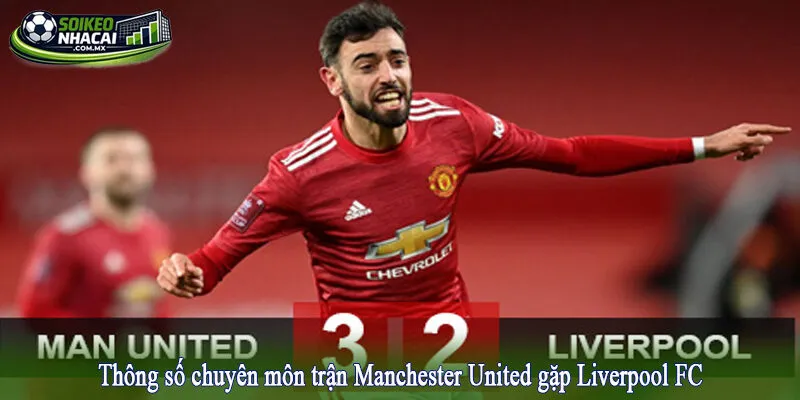 Thông số chuyên môn trận Manchester United gặp Liverpool FC