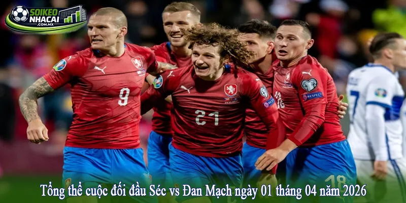 Tổng thể cuộc đối đầu Séc vs Đan Mạch ngày 01 tháng 04 năm 2026