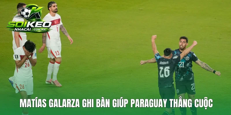 Matías Galarza ghi bàn giúp Paraguay thắng cuộc